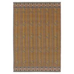 Rug 
Kilim’s Scandinavian-Inspired Rug, “Marta Stripe” Design in Gold Tones
