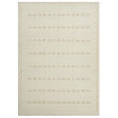 Rug & Kilim’s Scandinavian-Inspired Rug, Subtle Geometric Stripes in Cream Whit
