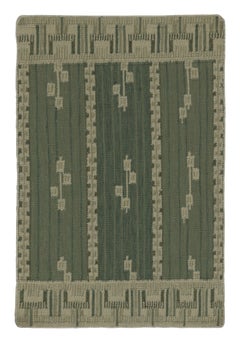 Rug & Kilim’s Scandinavian-Inspired Rug, Swedish Minimalist Geometry in Green
