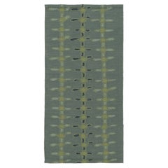Rug
Kilim’s Scandinavian-Inspired Runner Rug, Blue with Minimalist Patterns