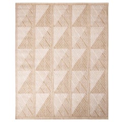 Rug
Kilim
s skandinavisch inspirierter Teppich aus pfirsichbrauner und weißer Naturwolle