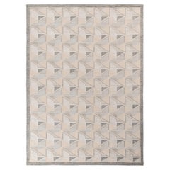 Alfombra personalizada estilo kilim escandinavo de Rug & Kilim, Grene, diseño geométrico azul