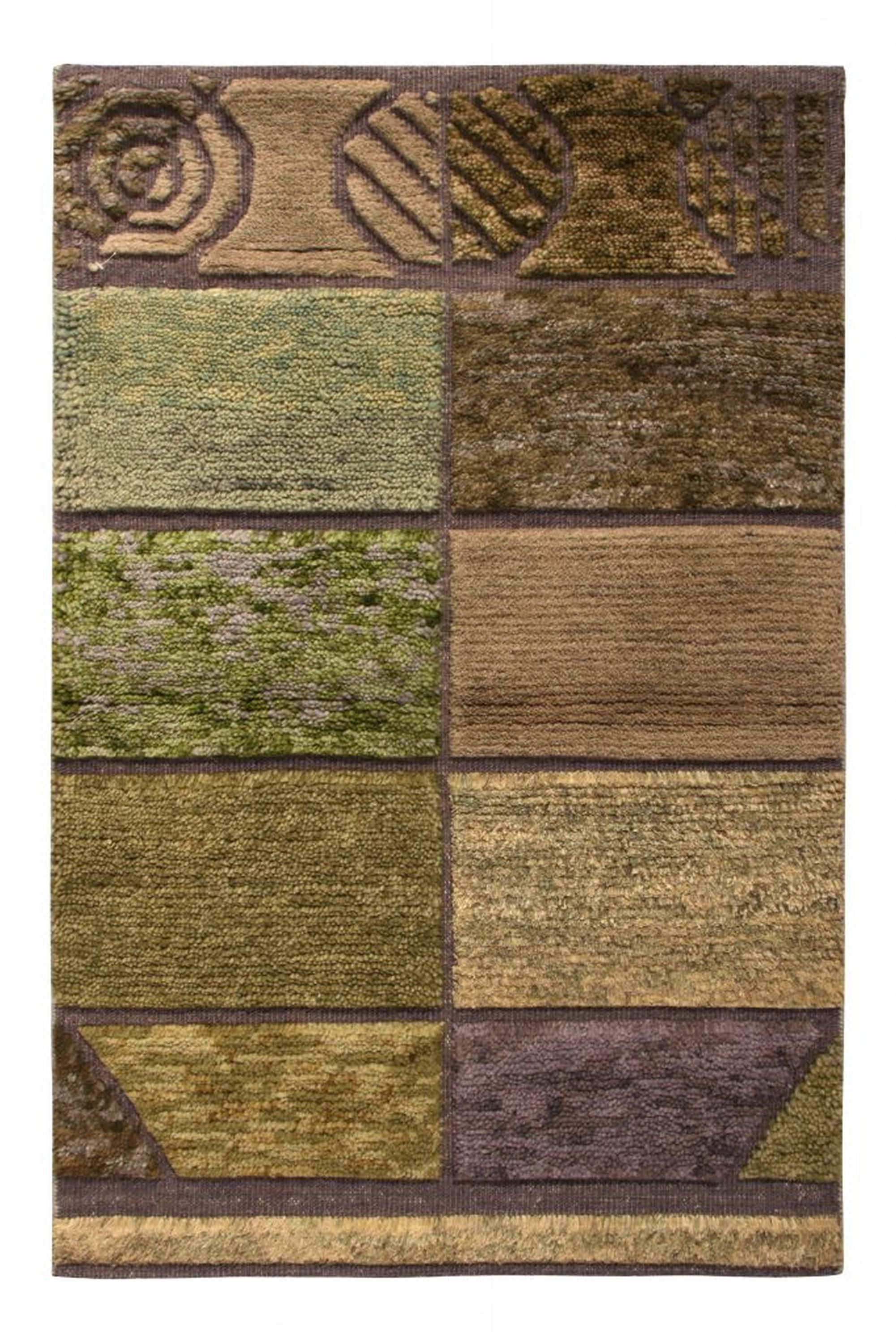 Rug & Kilim's Scandinavian Rug Sample - 20332 For Sale