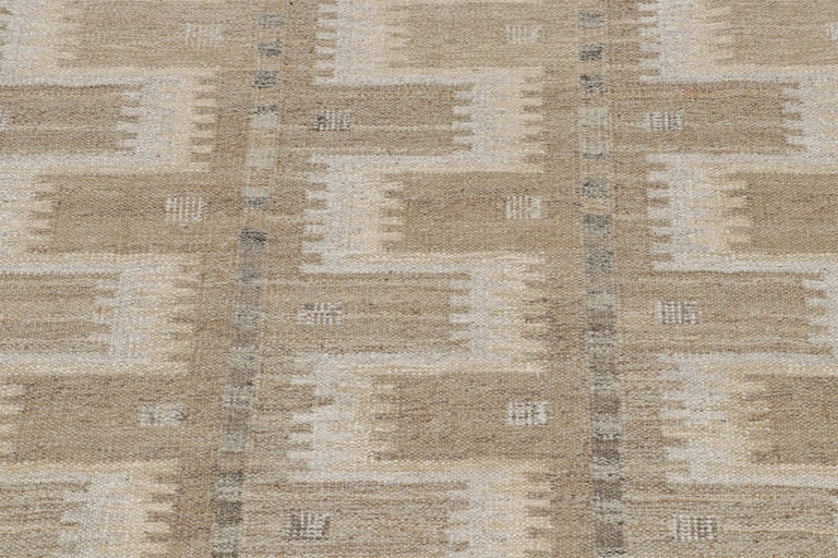 Rug and Kilim’s Scandinavian Style Custom Kilim Design with Geometric