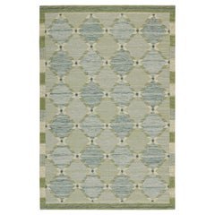 Rug & Kilim’s Scandinavian Style Custom Kilim Design with Geometric Pattern