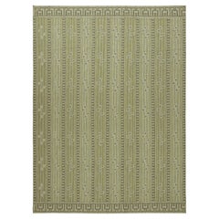 Rug & Kilim’s Scandinavian Style Custom Kilim Design with Geometric Patterns
