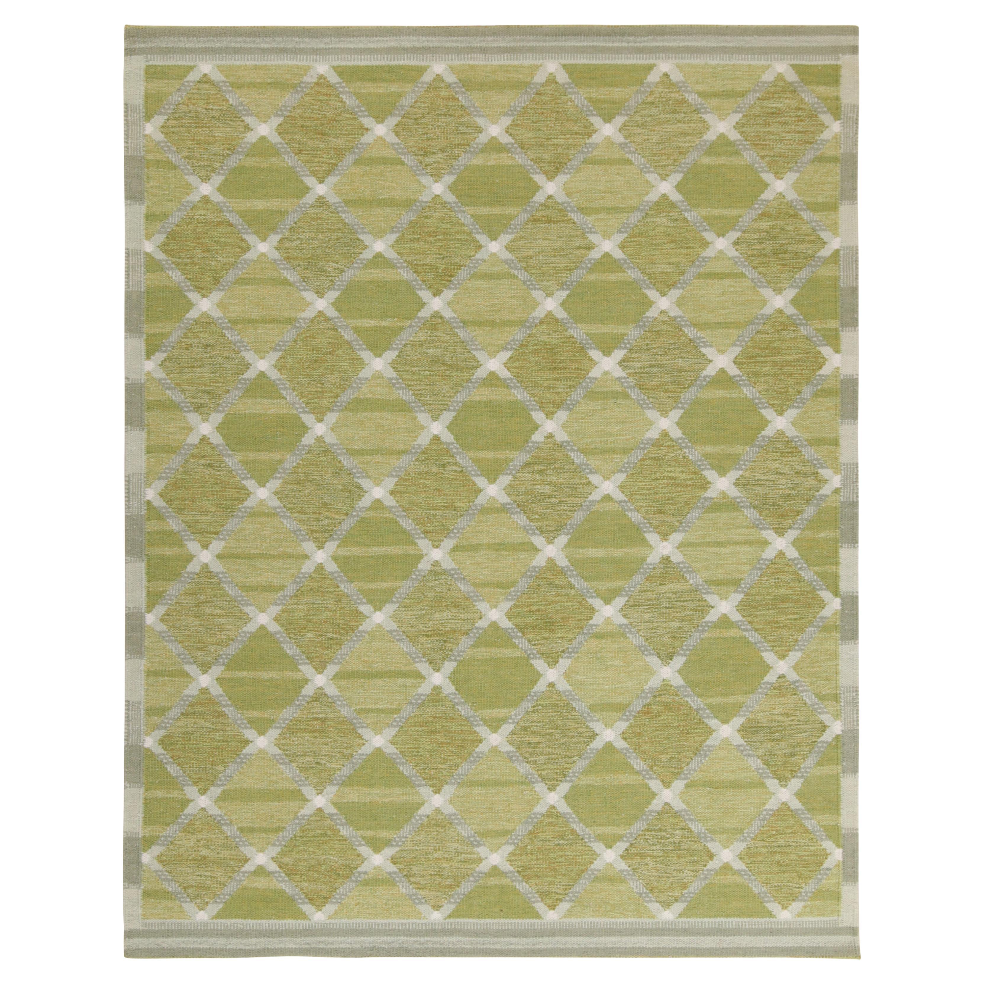 MidCentury Modern Design Textural Ivory Geometric Octavia Rug For Sale
