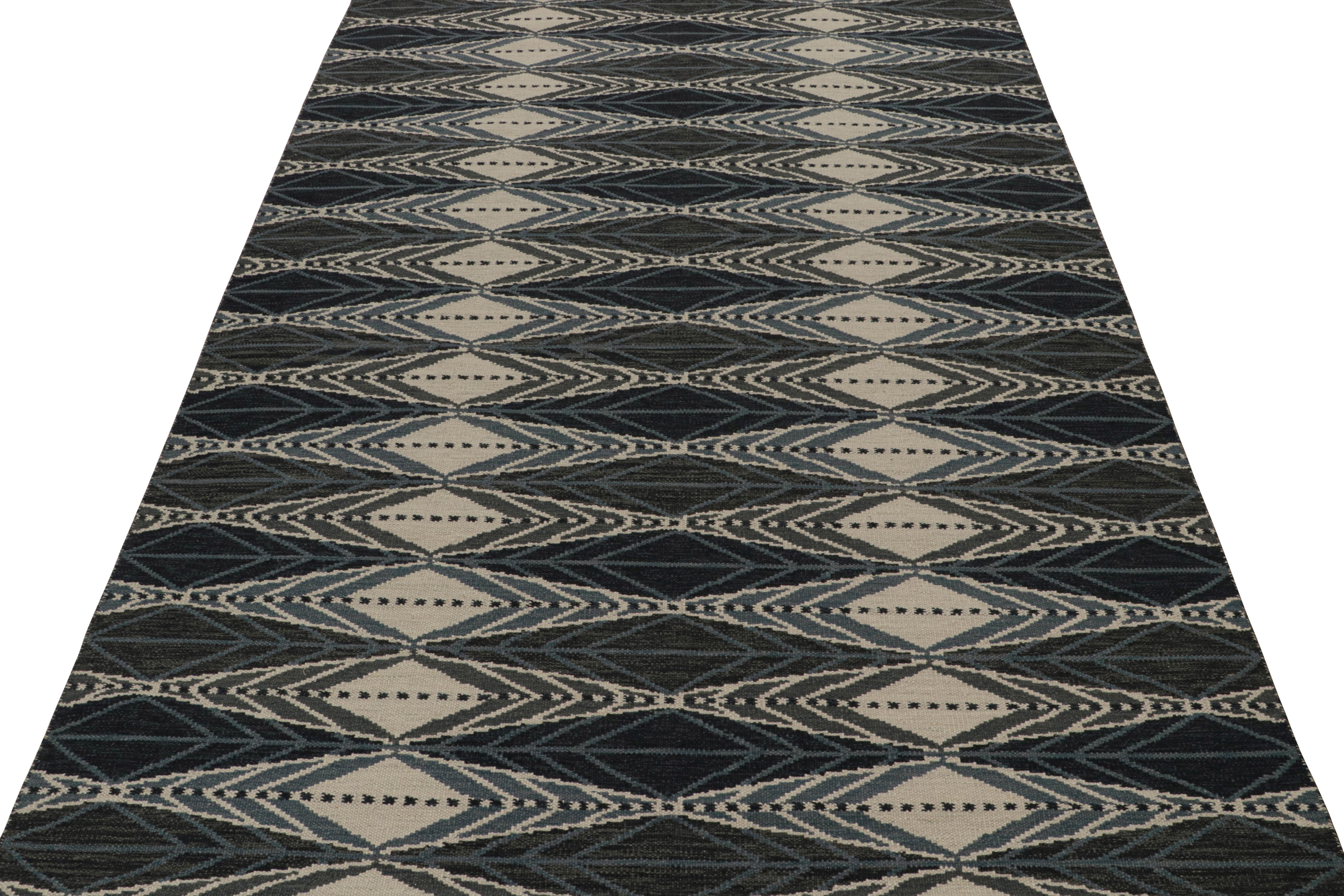 Diseño de Alfombra Kilim Personalizada de Estilo Escandinavo de Rug & Kilim con Motivos Geométricos Moderno en venta