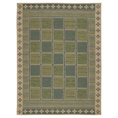 Rug & Kilim's Scandinavian Style Custom Kilim Rug Design with Geometric Patterns (en anglais)