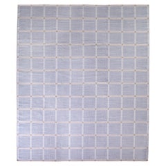 Alfombra personalizada de estilo escandinavo de Rug 
Kilim con diseño geométrico azul