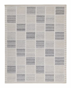 Tapis Kilim personnalisé de style scandinave de Rug & Kilim avec un motif géométrique en grège