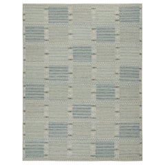 Rug & Kilim’s Scandinavian Style Custom Kilim Rug with Geometric Patterns