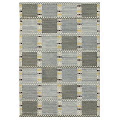 Rug & Kilim’s Scandinavian Style Custom Kilim with Geometric Pattern