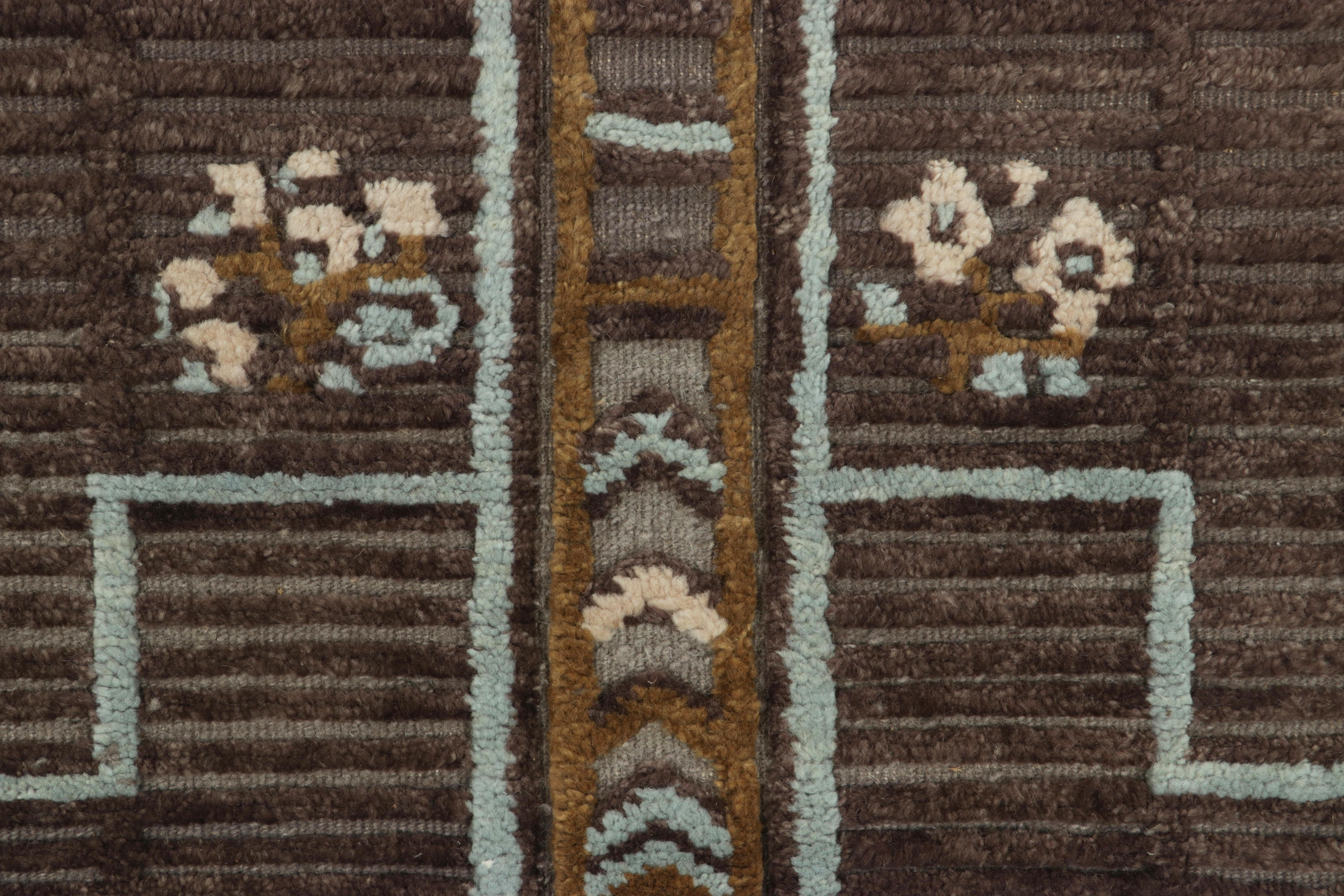 Rug & Kilim's skandinavischer Teppich und extralanger Läufer, Geometrisch (Moderne) im Angebot