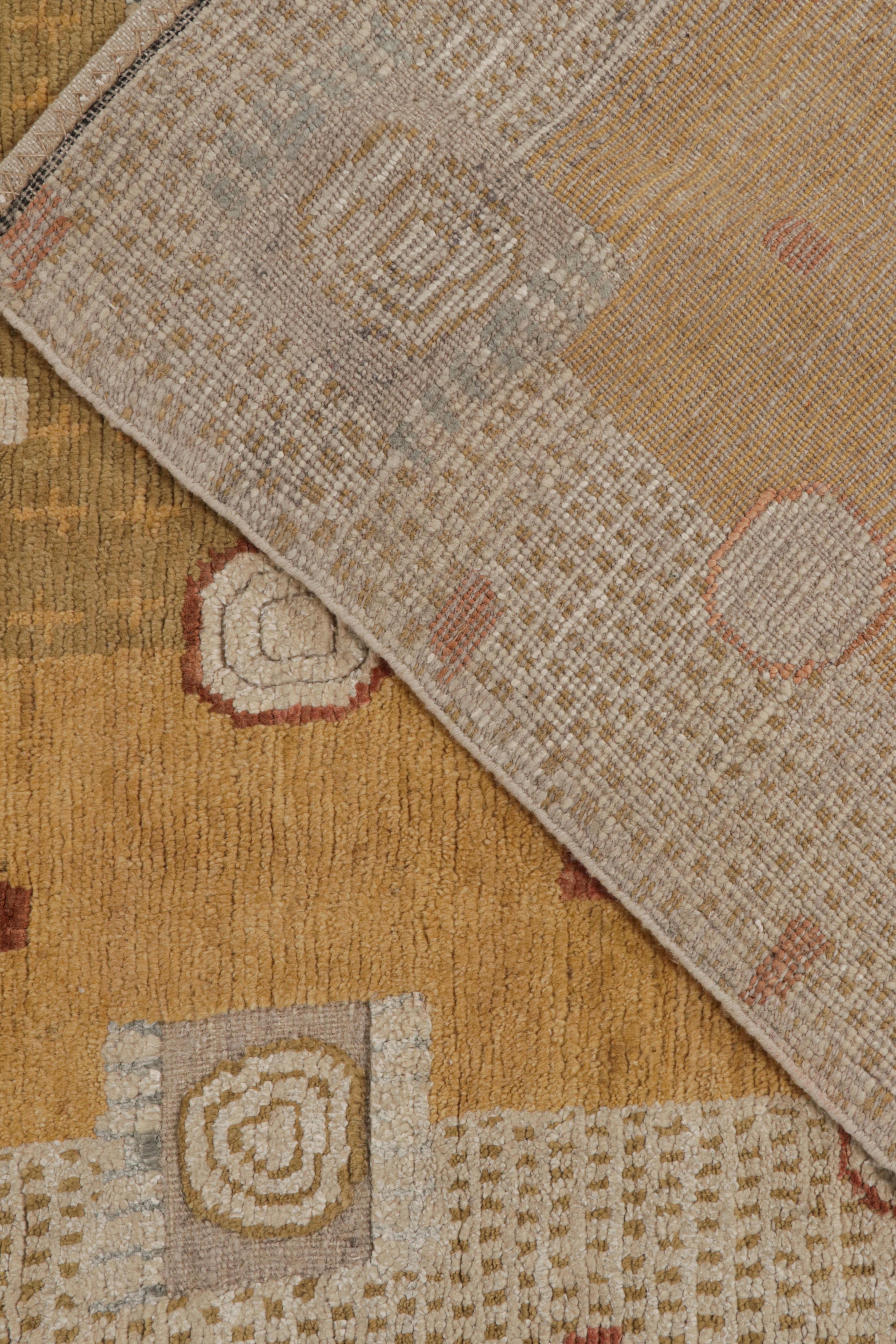 Rug & Kilim's skandinavisches Teppichdesign mit geometrischem Muster (21. Jahrhundert und zeitgenössisch) im Angebot