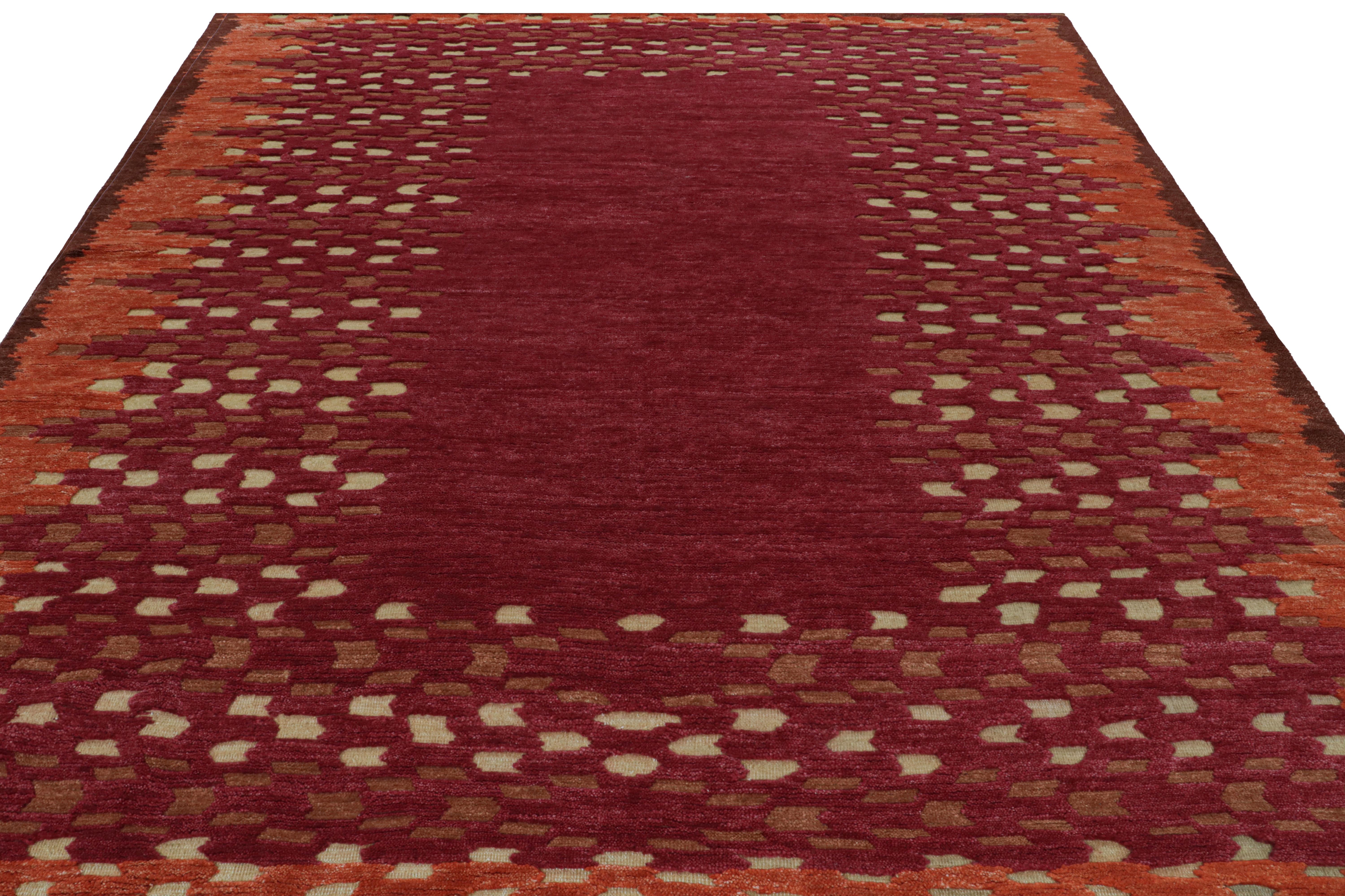 Rug & Kilim's skandinavisches Teppichdesign mit offenem Feld (Moderne) im Angebot