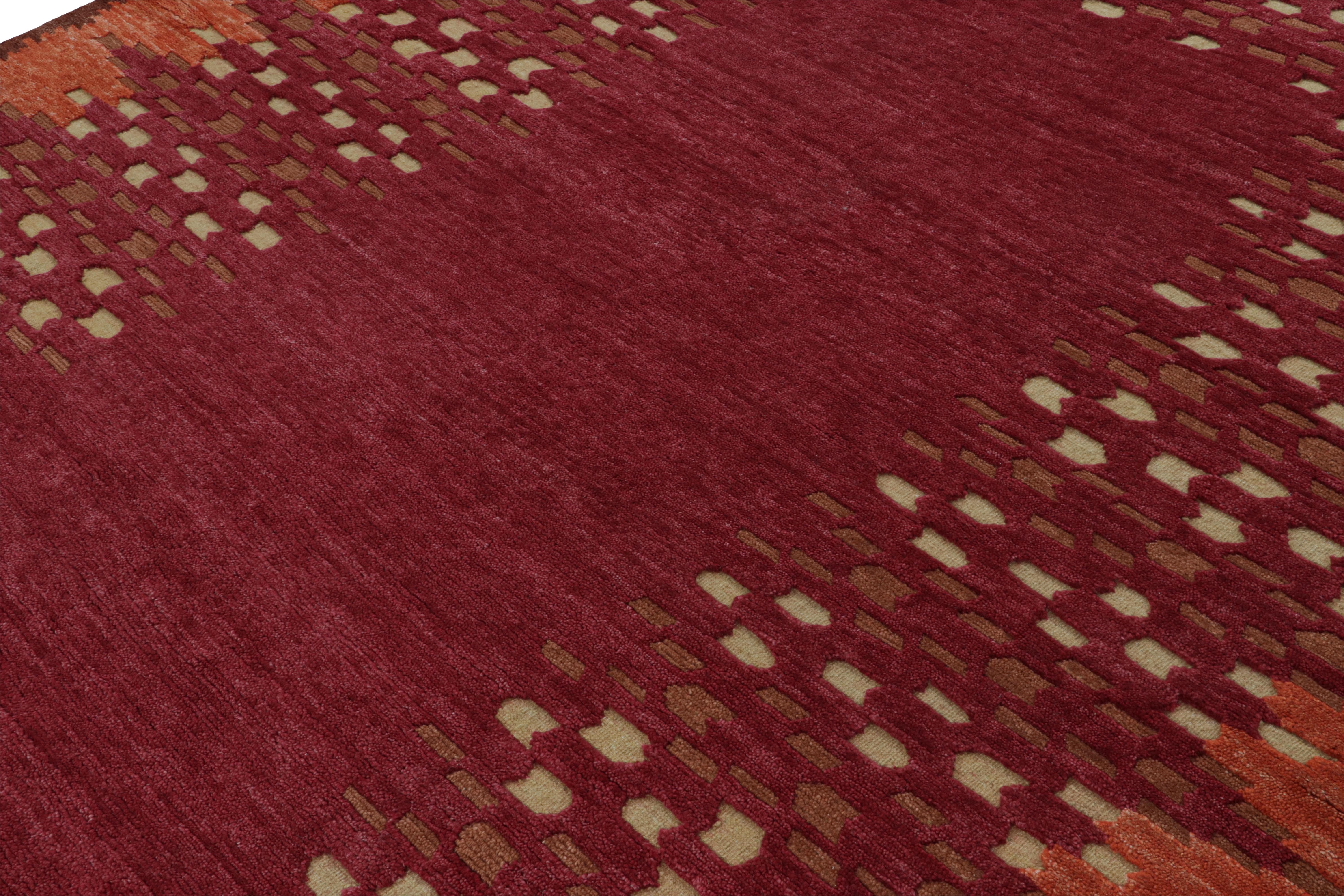 Rug & Kilim's skandinavisches Teppichdesign mit offenem Feld (Nepalesisch) im Angebot