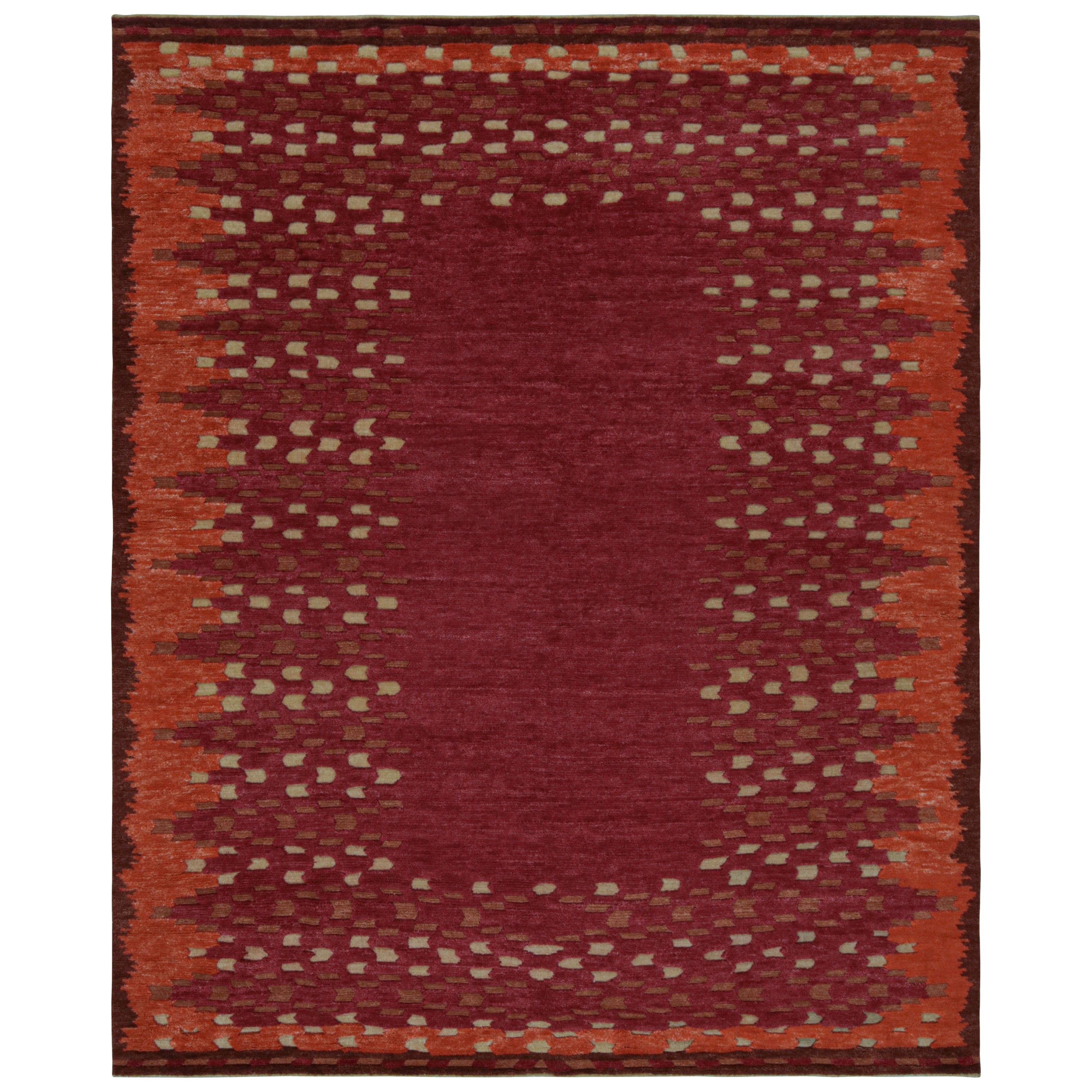 Rug & Kilim's Scandinavian Style Custom Rug Design with Open Field (tapis sur mesure de style scandinave avec champ ouvert) en vente