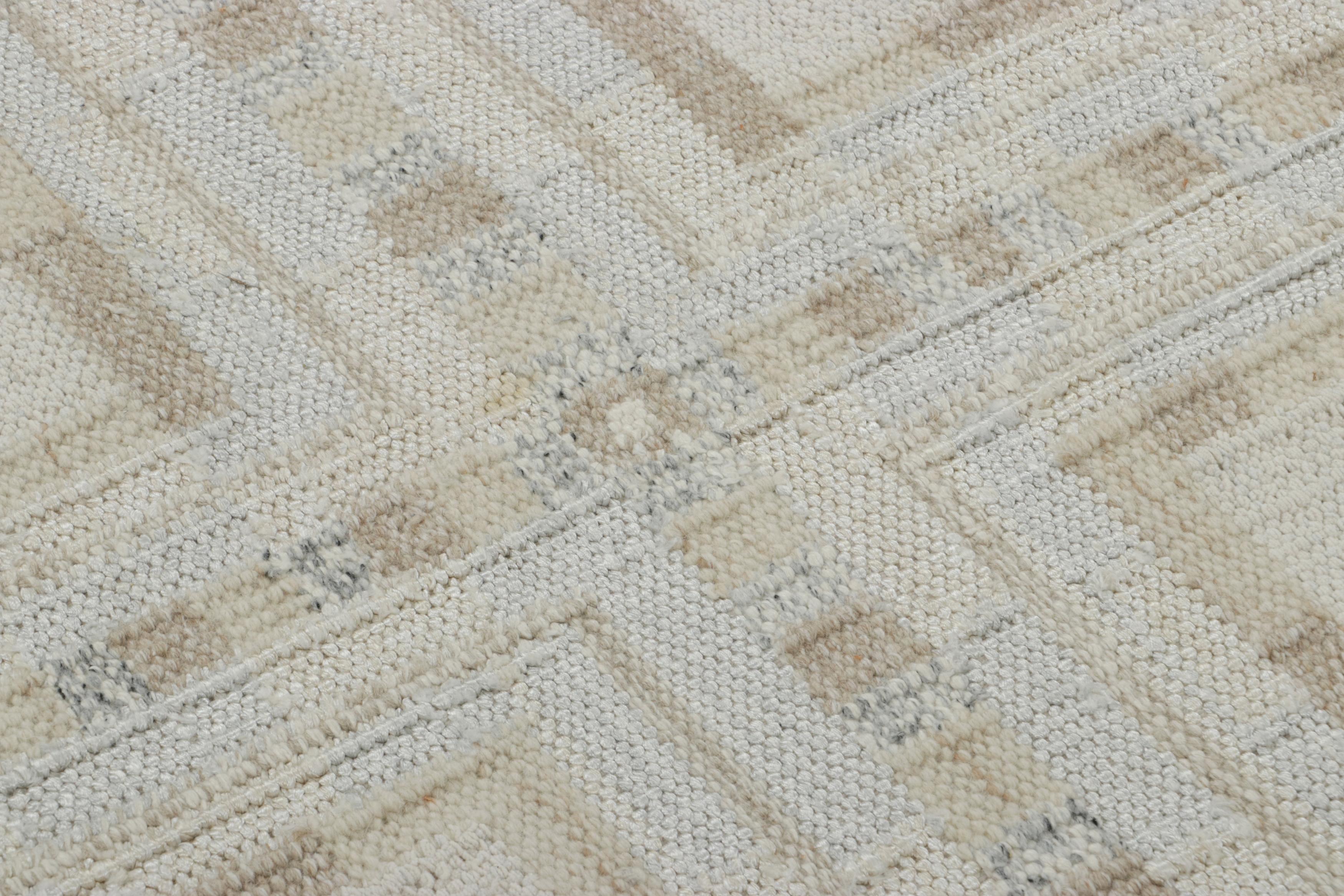 Made with handwoven wool and silk, this 9x12 custom flatweave represents a bold, elegant new line of Rug & Kilim’s award-winning Scandinavian Collection—affectionately dubbed our “Watson Yarn” in homage to the collaboration behind this texture.

On