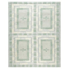 Tappeto personalizzato in stile scandinavo di Rug & Kilim in blu con motivi geometrici