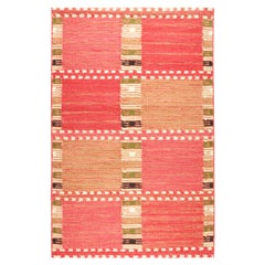 Rug & Kilim’s Scandinavian Style Custom Rug in Pink with Geometric Patterns