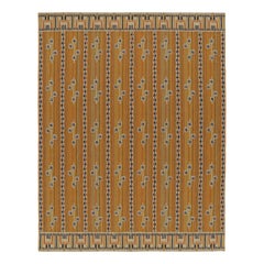 Rug & Kilim's Scandinavian Style Custom Rug Marta Stripe Design in Gold (tapis sur mesure de style scandinave)