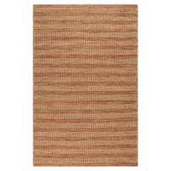 Rug & Kilim: campione di tappeto personalizzato in stile scandinavo a strisce rosse e beige