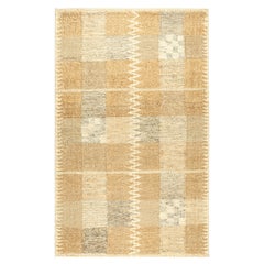 Tappeto personalizzato in stile scandinavo di Rug & Kilim con motivi geometrici beige-marroni