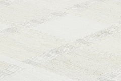 Rug & Kilim’s Scandinavian Style Custom Rug with White and Geometric Patterns