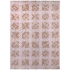 Rug
Kilim - Tappeto Kilim in lana beige, marrone e bianco, in stile scandinavo