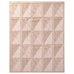 Rug 
Kilim - Tappeto Kilim in lana beige marrone in stile scandinavo