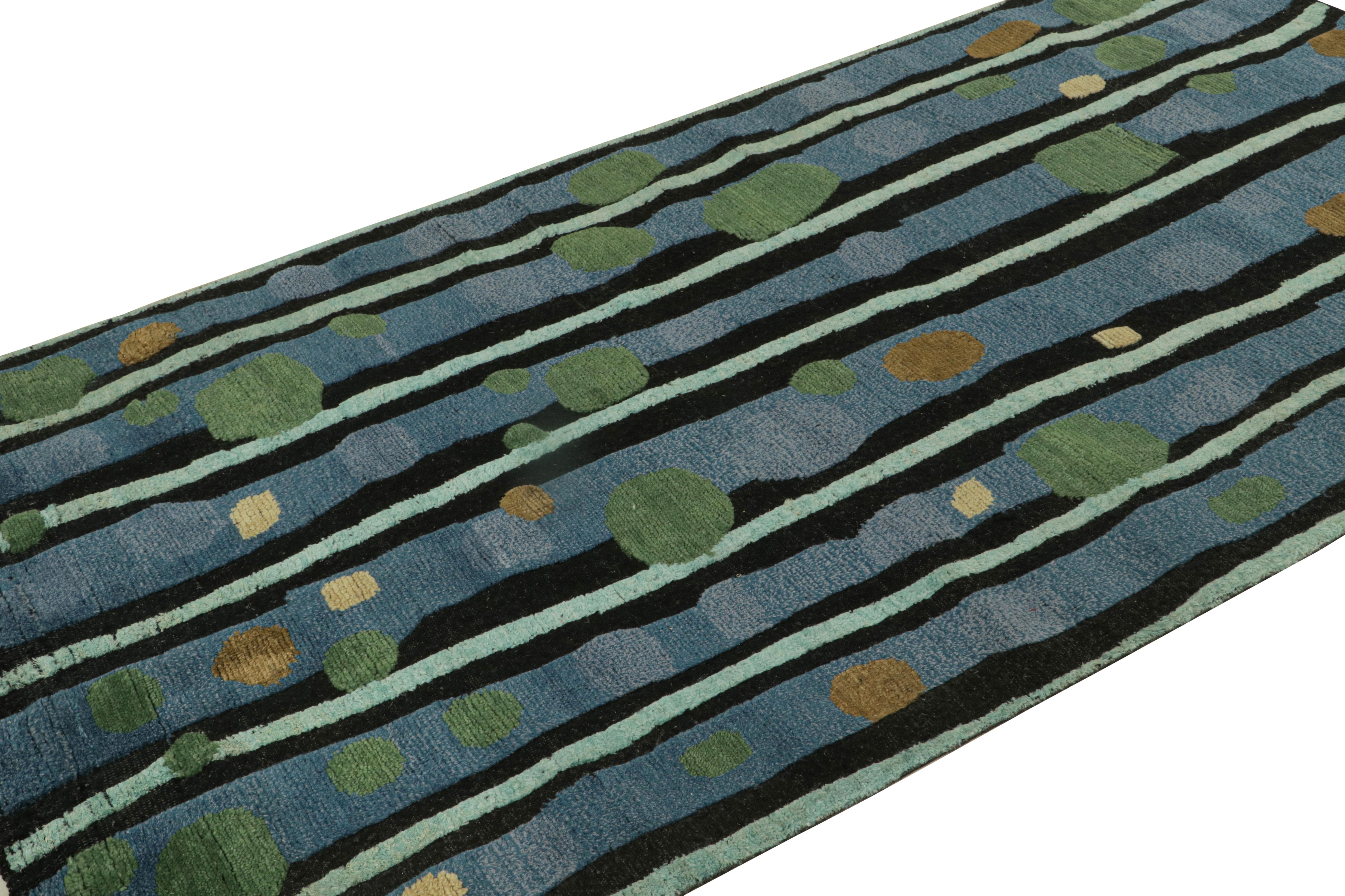 Handgeknüpft aus Wolle und Sari-Seide ist dieser skandinavische Teppich 5x8 vom verspielten Retro-Look inspiriert - er erinnert eher an den skandinavischen Rya-Look der späten 70er Jahre. 

Über das Design: 

Bewunderer des Handwerks mögen die