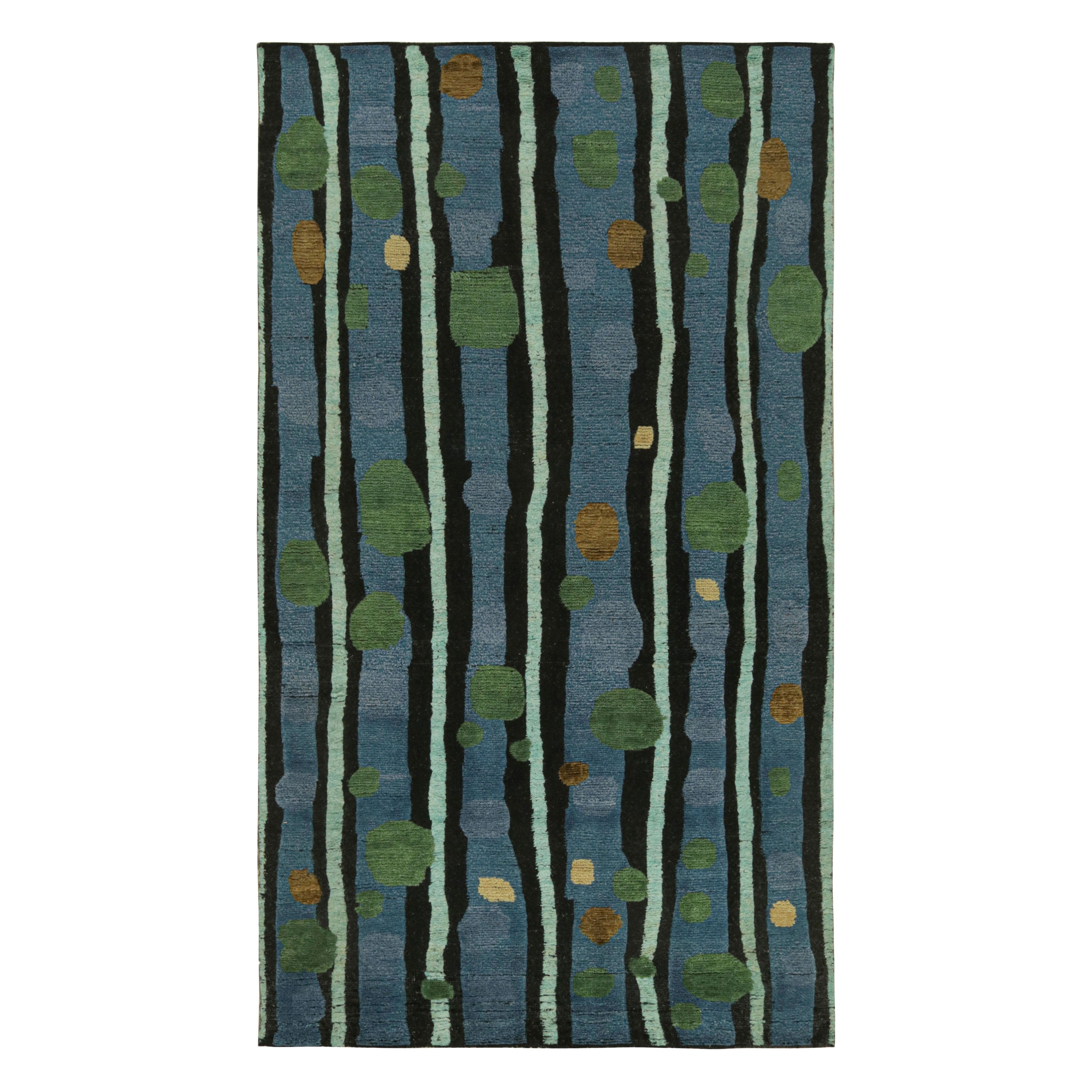 Rug & Kilim’s Scandinavian Style Geometric Rug in Retro Design