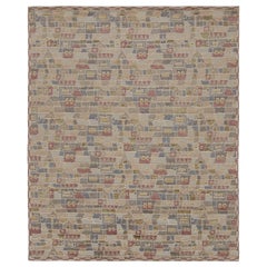 Rug & Kilim’s Scandinavian Style “High Texture” Polychromatic Geometric Rug