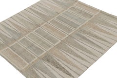 Rug & Kilim’s Scandinavian Style Kilim and Custom Square Rug Design