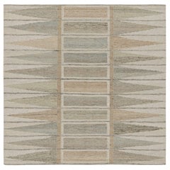 Rug & Kilim’s Scandinavian Style Kilim and Custom Square Rug Design