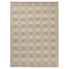 Rug & Kilim: Kilim in stile scandinavo con motivo geometrico bianco e beige
