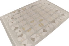 Rug & Kilim's Scandinavian Style Kilim in Beige, White, Black