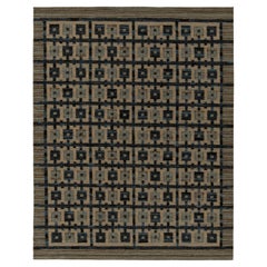 Rug & Kilim: Kilim in stile scandinavo con motivi geometrici blu e beige-marrone