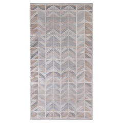 Tapis & Kilims Kilim de style scandinave en motif de chevrons gris et beige-marron