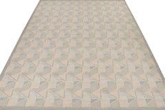 Rug & Kilim’s Scandinavian Style Kilim in gray, Beige, White Patterns