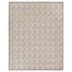 Rug & Kilim’s Scandinavian Style Kilim in gray, Beige, White Patterns