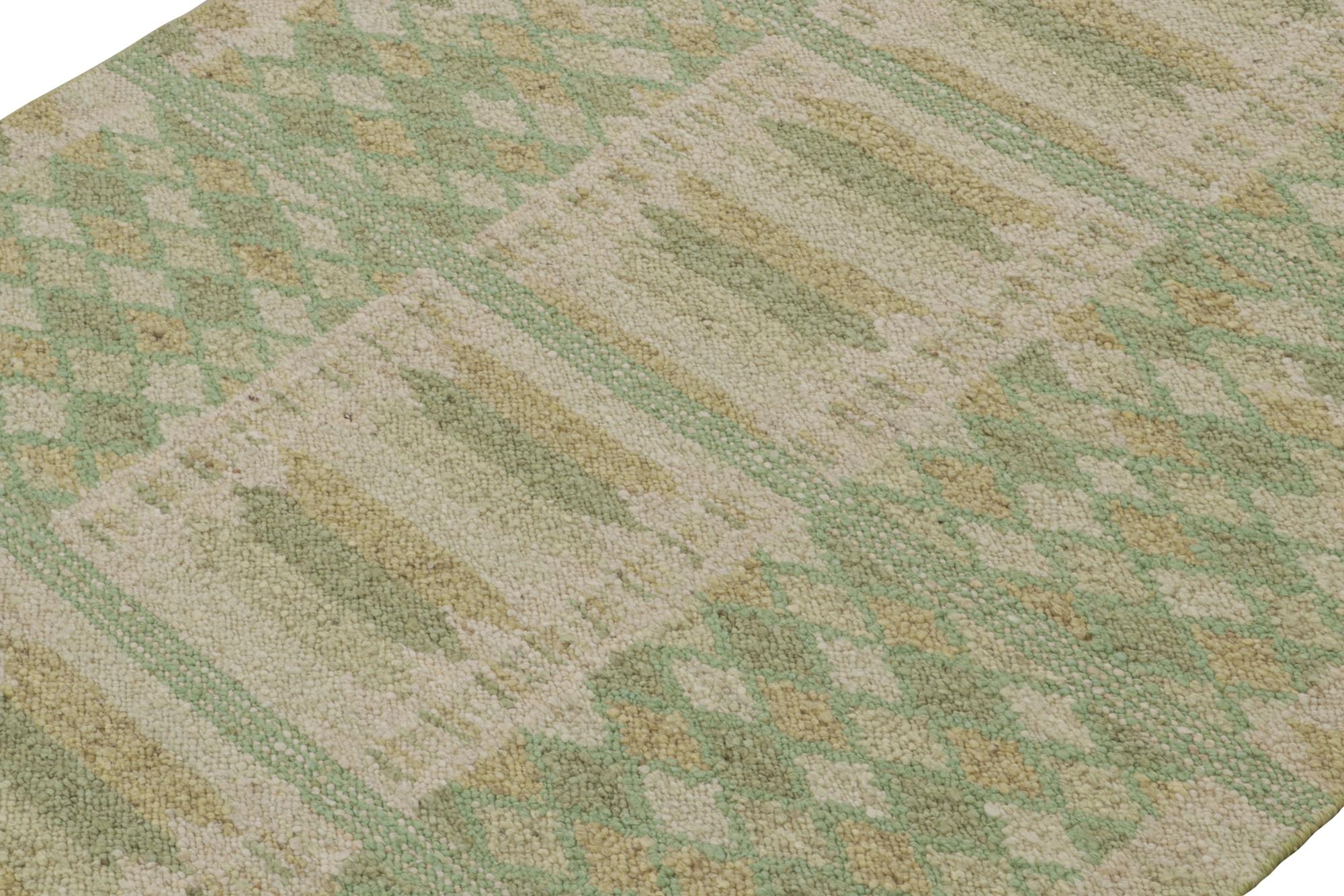 Questo kilim 6x8 in stile svedese appartiene all'inventiva texture 