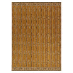 Rug 
Kilim’s Scandinavian Style Kilim in Ochre with Black Geometric Patterns