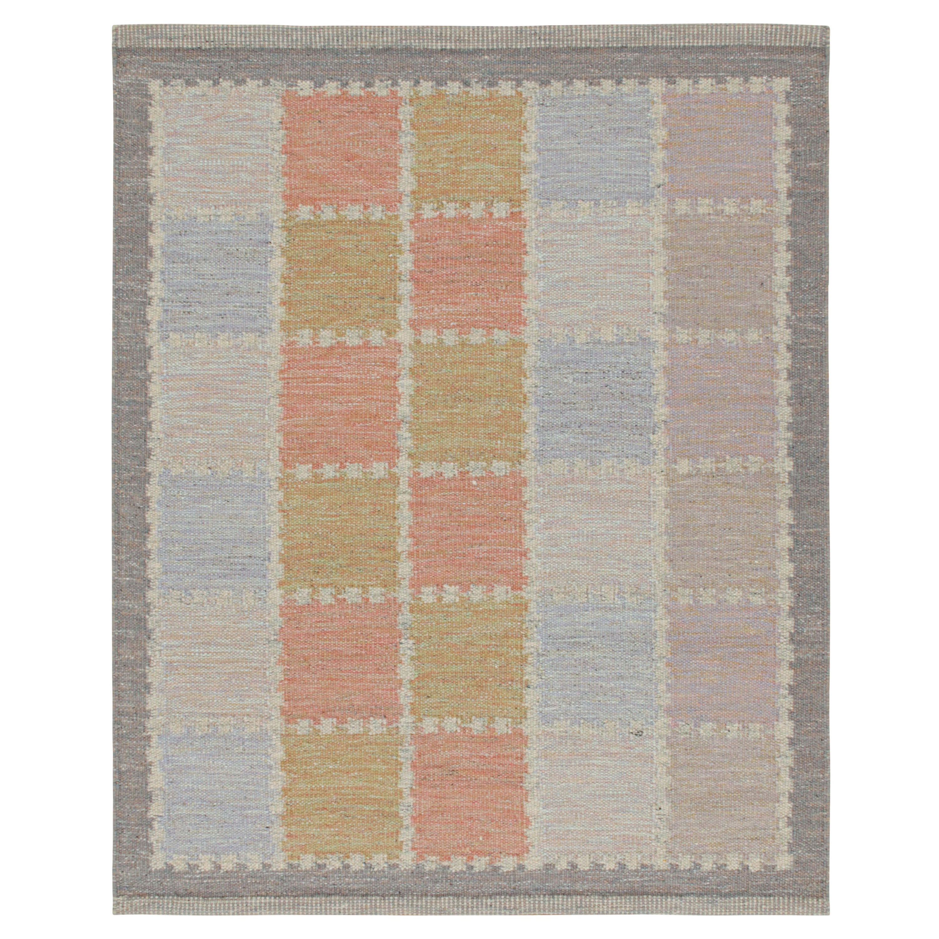 Skandinavischer Kilim von Rug & Kilim in polychromatischen geometrischen Mustern