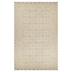 Rug & Kilim: Kilim in stile scandinavo con motivo geometrico bianco e grigio
