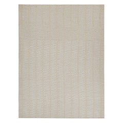 Rug & Kilim’s Scandinavian Style Kilim in White with Beige Geometric Pattern