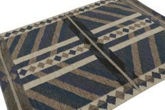 Rug & Kilim’s Scandinavian Style Kilim Rug Design in Beige-Brown Patterns