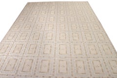 Rug & Kilim’s Scandinavian Style Kilim Rug in Beige-Brown Geometric Pattern