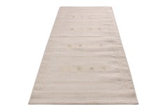 Rug & Kilim’s Scandinavian Style Kilim Rug in Beige Brown Geometric Pattern